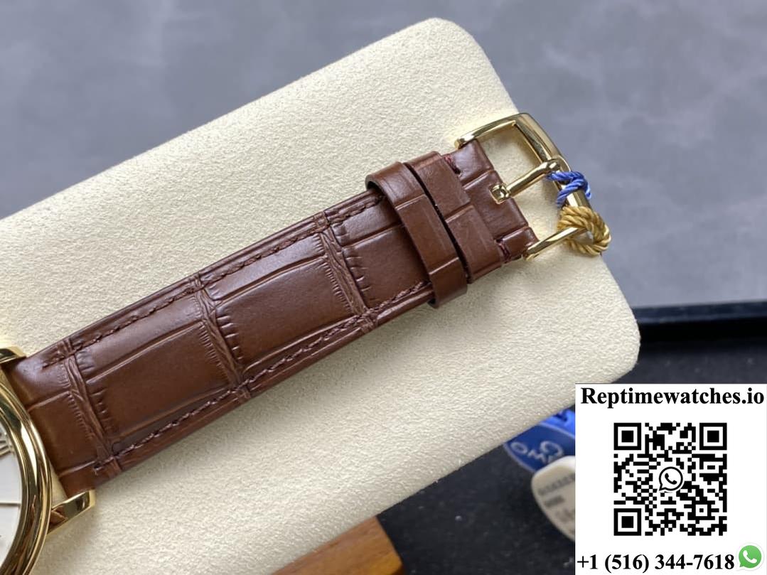 Omega De Ville 424.53.40.20.02.002 N1 Factory Crocodile Leather Strap-Rep Time Watches