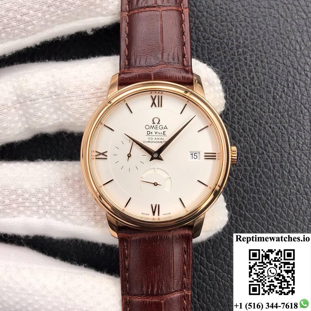 Omega De Ville 424.53.40.21.02.001 Zf Factory Red Gold-Rep Time Watches
