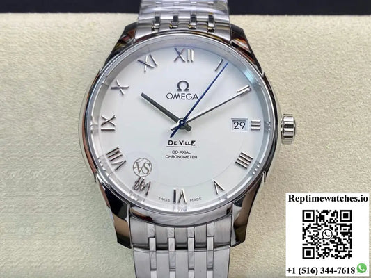 Omega De Ville 431.10.41.21.02.001 VS Factory White Dial - Watches