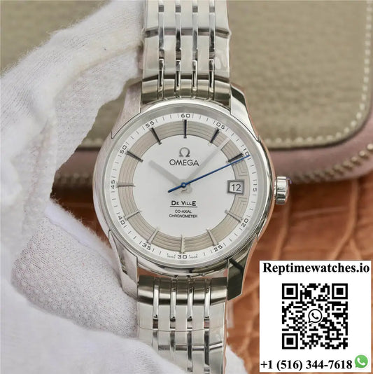 Omega De Ville 431.30.41.21.02.001 VS Factory Silver Dial Stainless Steel Strap AI Factory