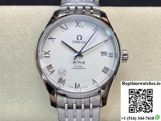 Omega De Ville 431.10.41.21.02.001 Vs Factory White Dial-Rep Time Watches