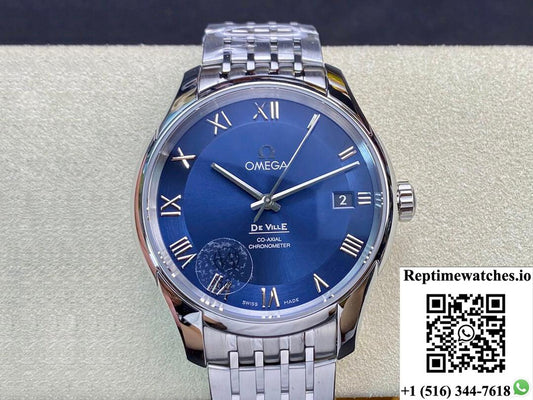 Omega De Ville 431.10.41.21.03.001 Vs Factory Blue Dial-Rep Time Watches