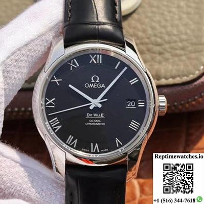 Omega De Ville 431.13.41.21.01.001 Vs Factory Black Dial-Rep Time Watches