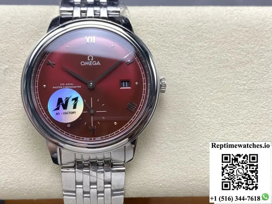 Omega De Ville 434.10.41.20.11.001 N1 factory stainless steel strap
