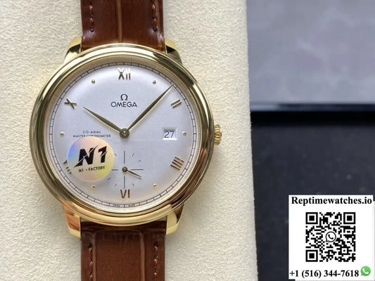 Omega De Ville 434.53.41.20.02.001 N1 factory white dial