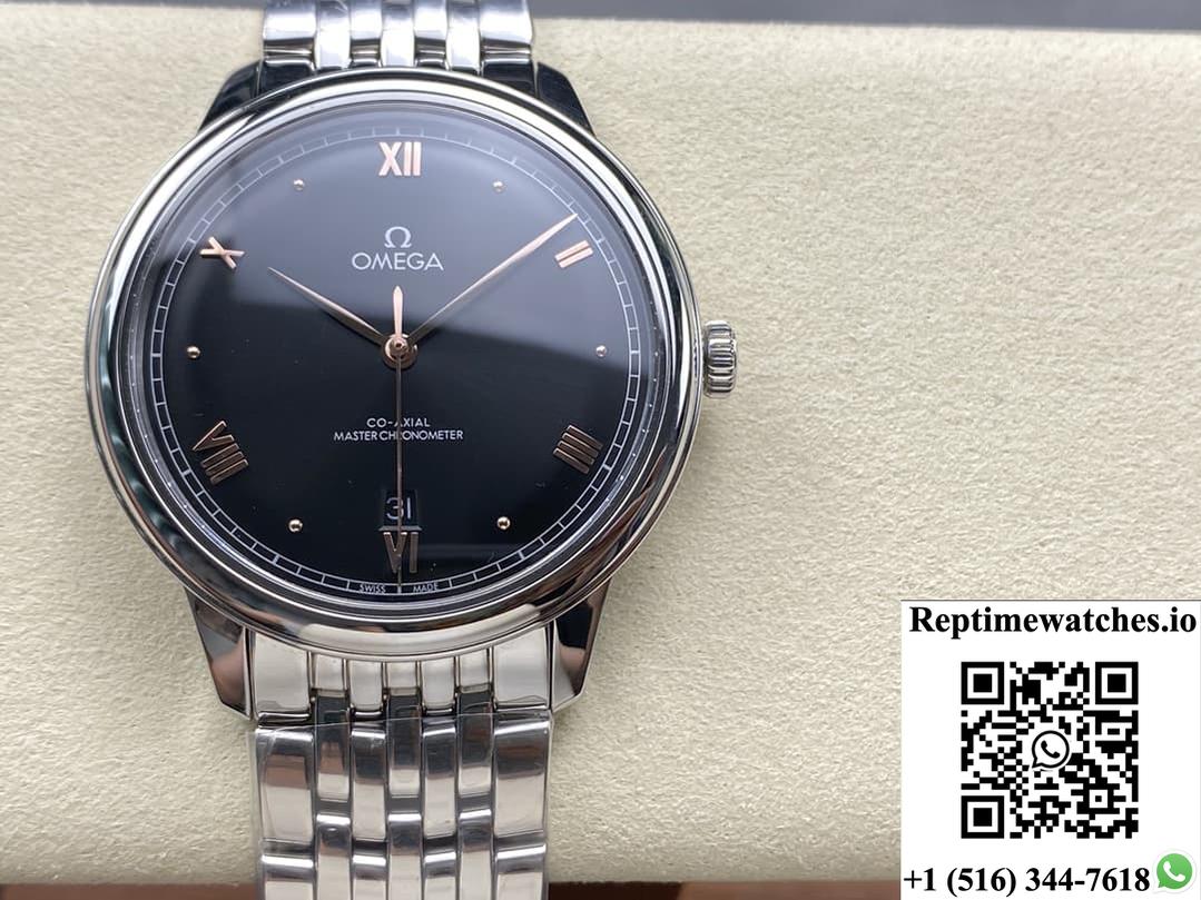 Omega De Ville 434.10.40.20.01.001 Kz Factory Black Dial-Rep Time Watches