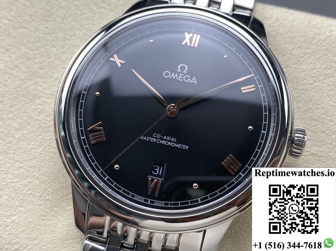 Omega De Ville 434.10.40.20.01.001 Kz Factory Black Dial-Rep Time Watches