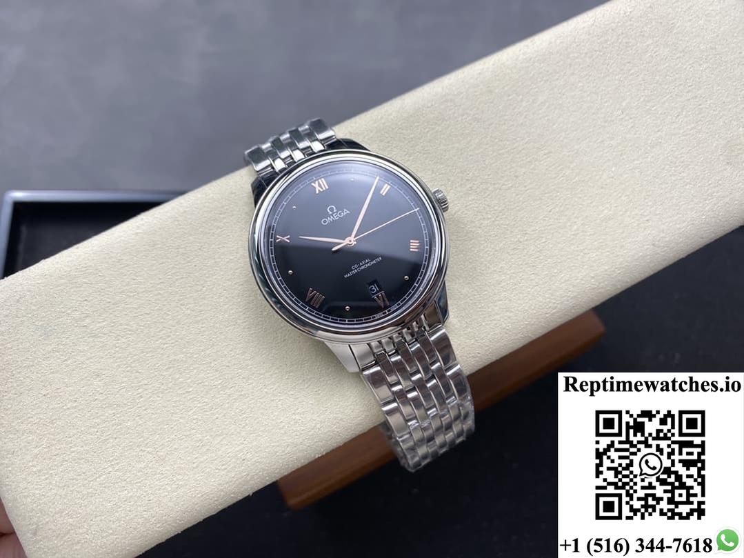 Omega De Ville 434.10.40.20.01.001 Kz Factory Black Dial-Rep Time Watches