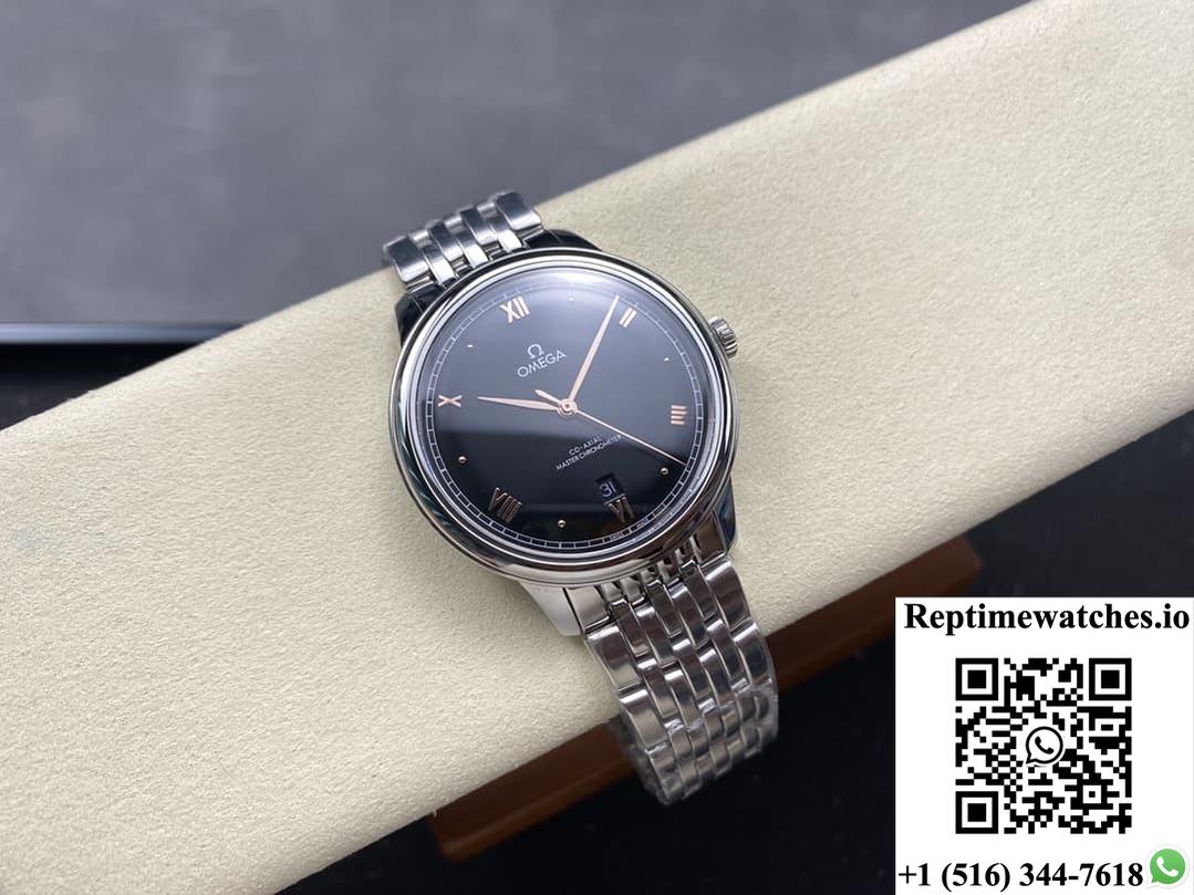Omega De Ville 434.10.40.20.01.001 Kz Factory Black Dial-Rep Time Watches