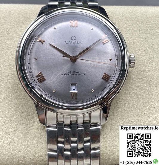Omega De Ville 434.10.40.20.06.001 Kz Factory Gray Dial-Rep Time Watches