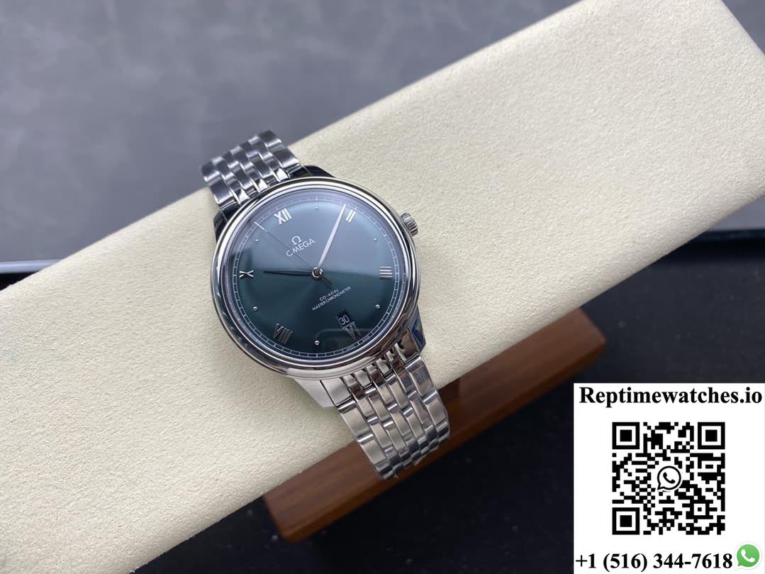 Omega De Ville 434.10.40.20.10.001 Kz Factory Green Dial-Rep Time Watches