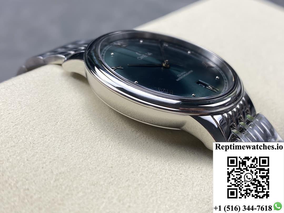 Omega De Ville 434.10.40.20.10.001 Kz Factory Green Dial-Rep Time Watches