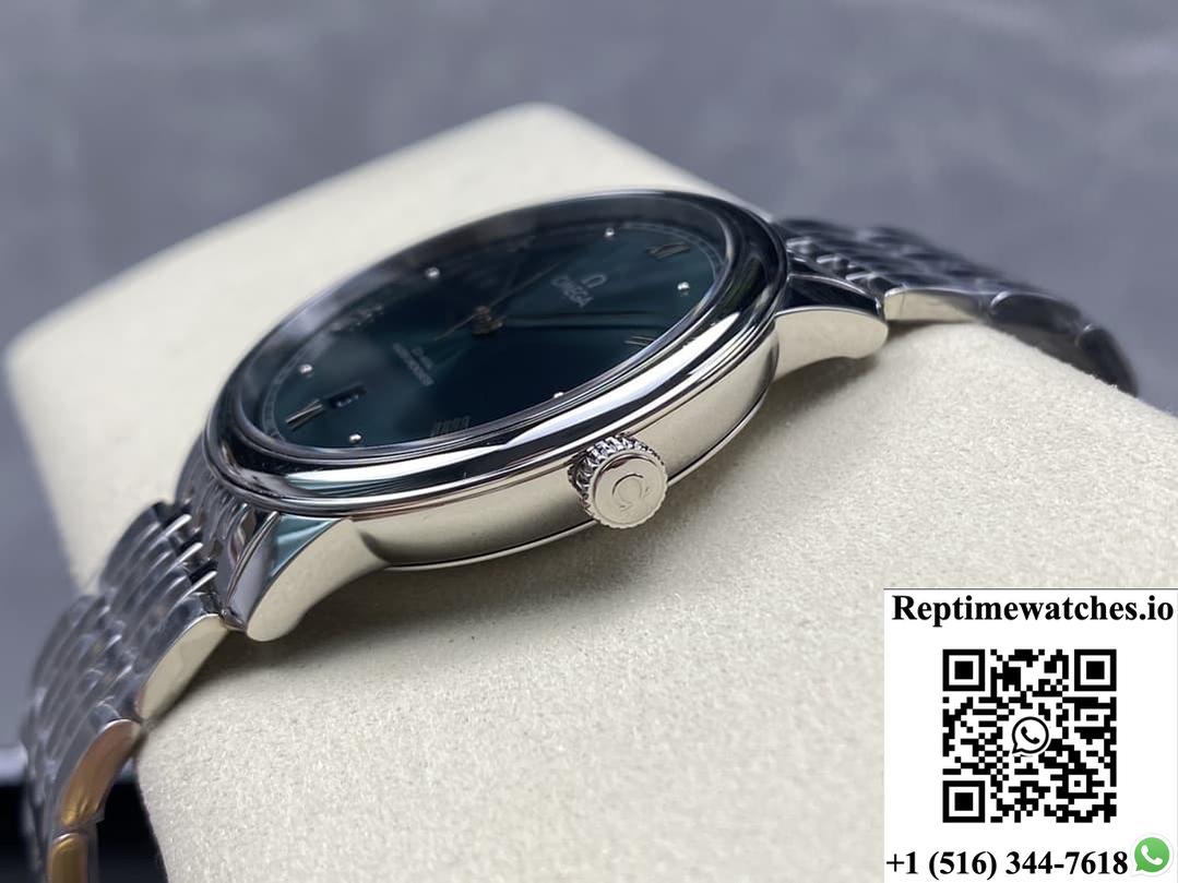 Omega De Ville 434.10.40.20.10.001 Kz Factory Green Dial-Rep Time Watches