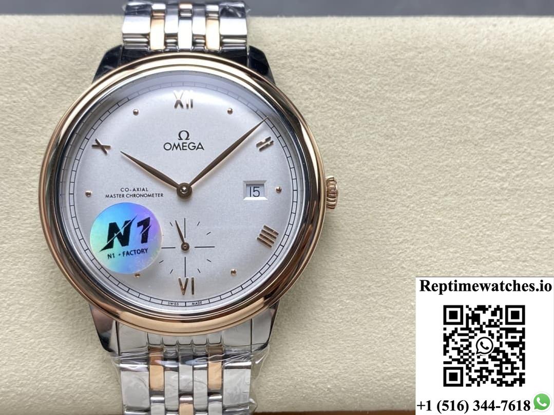 Omega De Ville 434.20.41.20.02.001 N1 Factory Gold Color Bezel-Rep Time Watches