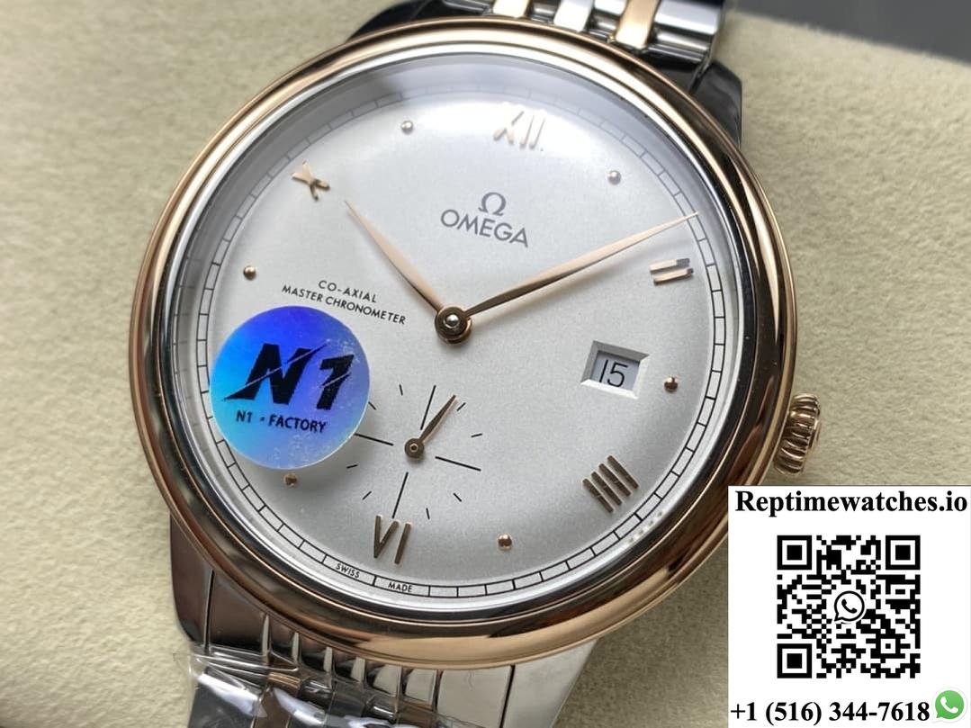 Omega De Ville 434.20.41.20.02.001 N1 Factory Gold Color Bezel-Rep Time Watches