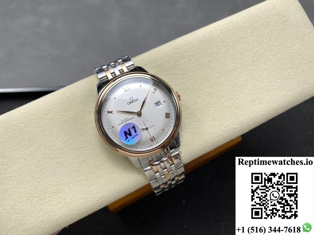 Omega De Ville 434.20.41.20.02.001 N1 Factory Gold Color Bezel-Rep Time Watches