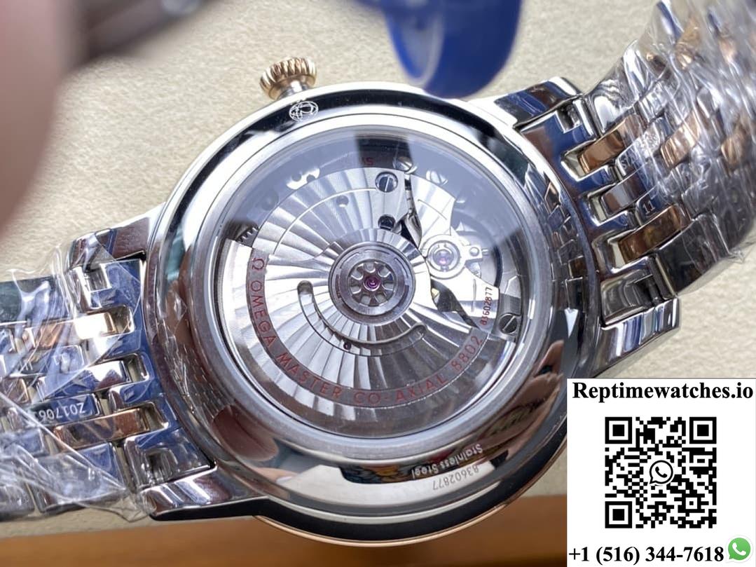 Omega De Ville 434.20.41.20.02.001 N1 Factory Gold Color Bezel-Rep Time Watches