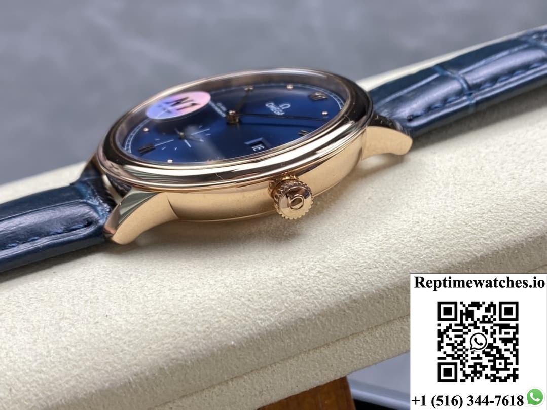 Omega De Ville 434.53.41.20.03.001 N1 Factory Crocodile Leather Strap-Rep Time Watches