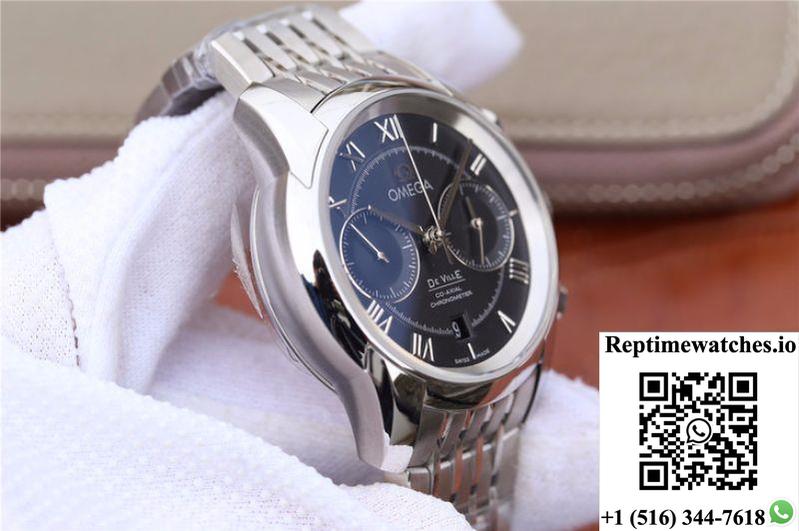 Omega De Ville Chronograph 42Mm 431.10.42.51.01.001 Om Factory Black Dial-Rep Time Watches