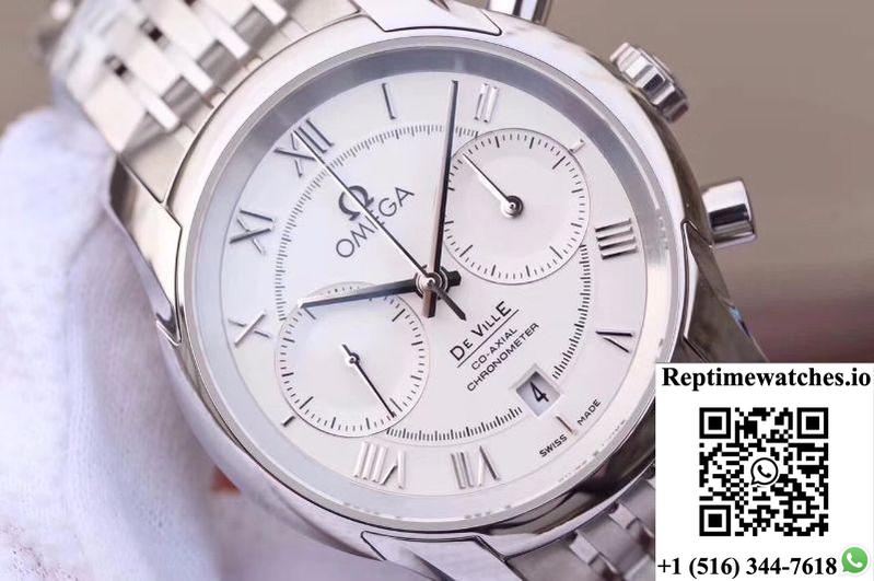 Omega De Ville Co-Axial Chronograph 42Mm 431.10.42.51.02.001 Om Factory White Dial-Rep Time Watches