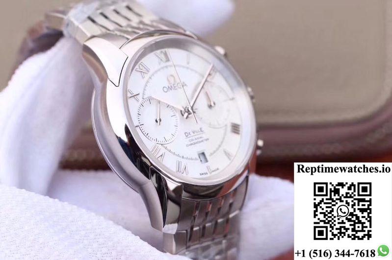 Omega De Ville Co-Axial Chronograph 42Mm 431.10.42.51.02.001 Om Factory White Dial-Rep Time Watches