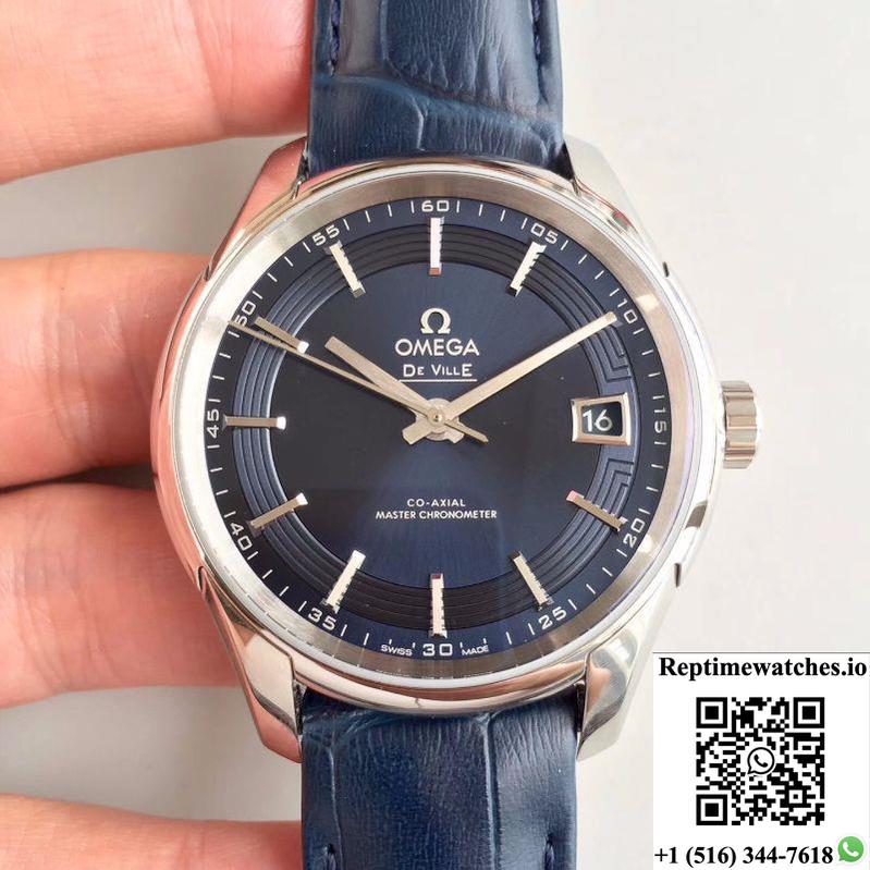 Omega De Ville Hour Vision Co-Axial 41Mm 431.33.41.21.03.001 3S Factory Blue Dial-Rep Time Watches