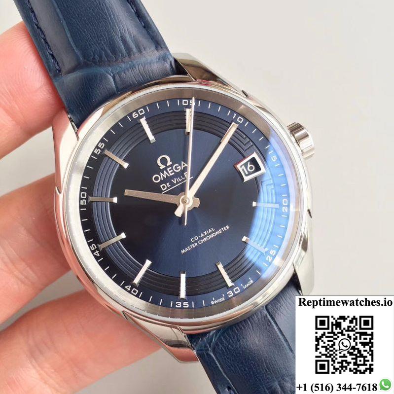 Omega De Ville Hour Vision Co-Axial 41Mm 431.33.41.21.03.001 3S Factory Blue Dial-Rep Time Watches