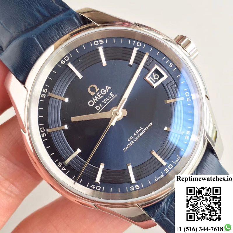 Omega De Ville Hour Vision Co-Axial 41Mm 431.33.41.21.03.001 3S Factory Blue Dial-Rep Time Watches