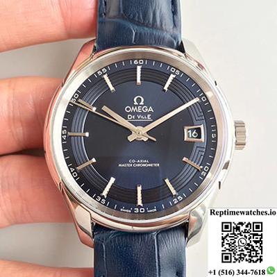 Omega De Ville Hour Vision Co-Axial 41Mm 431.33.41.21.03.001 3S Factory Blue Dial-Rep Time Watches