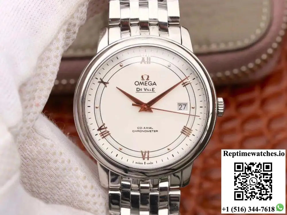 Omega De Ville Prestige 424.10.40.20.02.002 MKS Factory Silver Dial - Watches