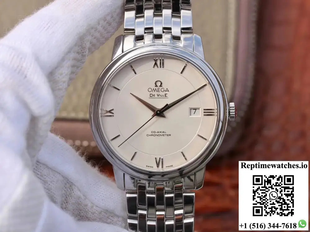 Omega De Ville Prestige 424.10.40.20.02.003 MKS Factory White Dial - Watches