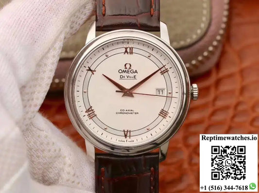 Omega De Ville Prestige 424.13.40.20.02.002 MKS Factory White Dial - Watches