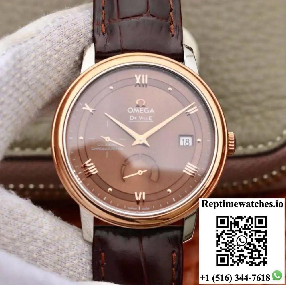 Omega De Ville Prestige 424.23.40.20.13.001 TW Factory Brown Dial - Watches