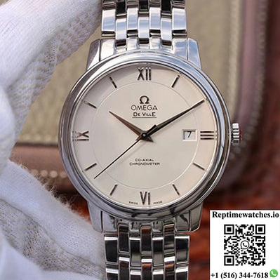 Omega De Ville Prestige 424.10.40.20.02.003 Mks Factory White Dial-Rep Time Watches