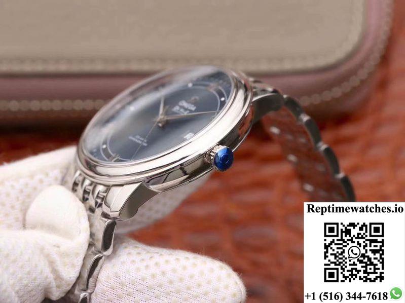 Omega De Ville Prestige 424.10.40.20.03.002 Mks Factory Blue Dial-Rep Time Watches