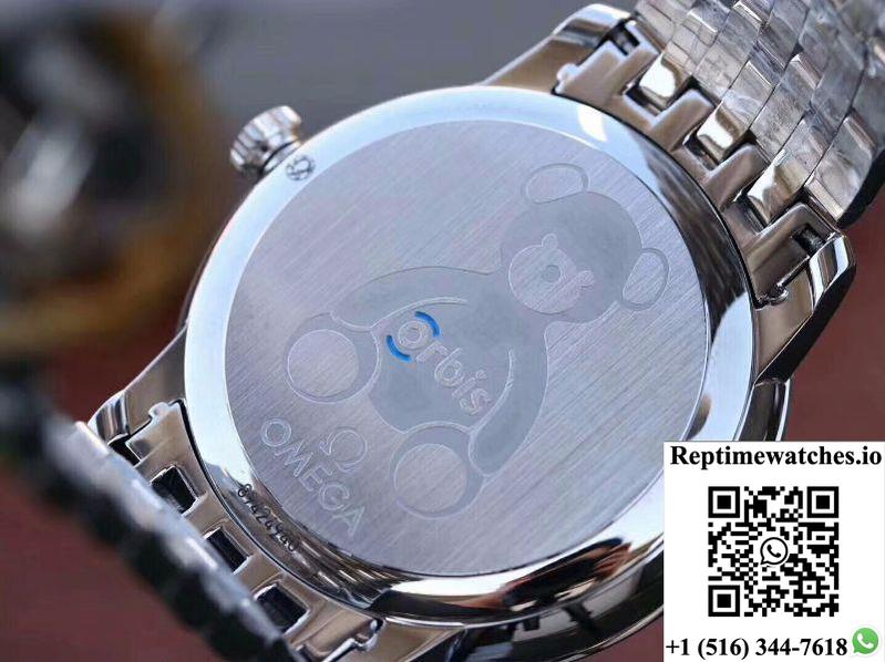Omega De Ville Prestige 424.10.40.20.03.003 Blue Dial-Rep Time Watches