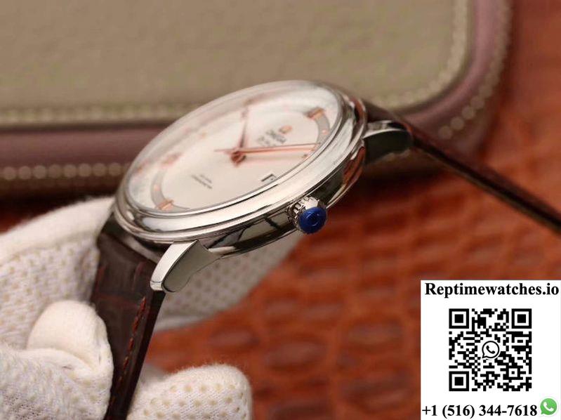 Omega De Ville Prestige 424.13.40.20.02.002 Mks Factory White Dial-Rep Time Watches