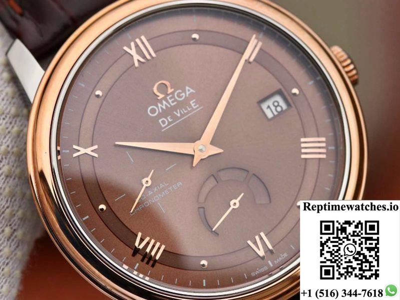 Omega De Ville Prestige 424.23.40.20.13.001 Tw Factory Brown Dial-Rep Time Watches