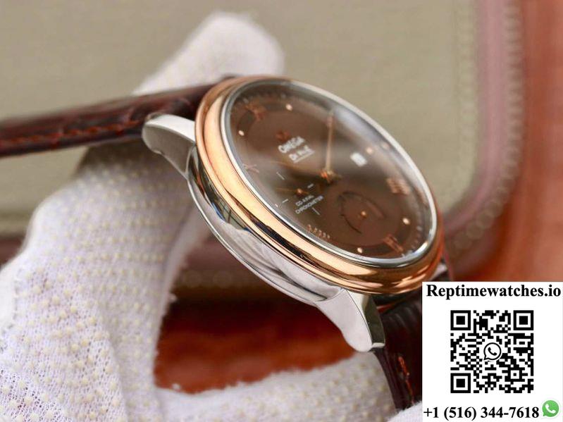 Omega De Ville Prestige 424.23.40.20.13.001 Tw Factory Brown Dial-Rep Time Watches