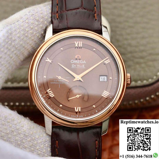 Omega De Ville Prestige 424.23.40.20.13.001 Tw Factory Brown Dial-Rep Time Watches