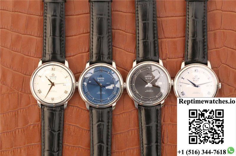 Omega De Ville Prestige Co-Axial 39.5Mm 424.13.40.20.02.005 Mks Factory Silver Dial-Rep Time Watches