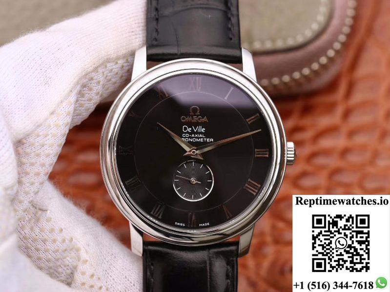 Omega De Ville Prestige Co-Axial Small Seconds 4813.40.01 Black Dial-Rep Time Watches