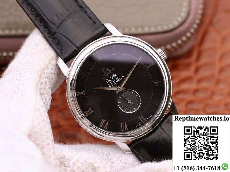 Omega De Ville Prestige Co-Axial Small Seconds 4813.40.01 Black Dial-Rep Time Watches