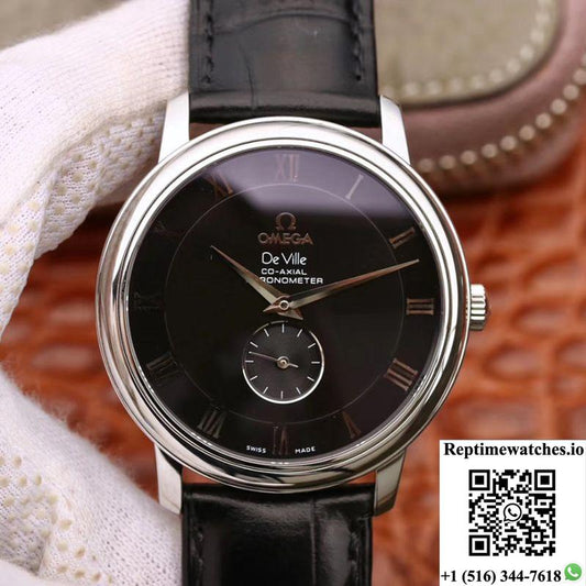 Omega De Ville Prestige Co-Axial Small Seconds 4813.40.01 Black Dial-Rep Time Watches