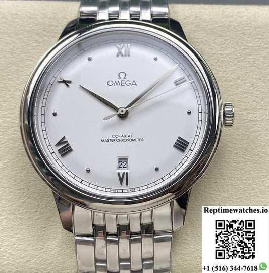 Omega De Ville Series 434.10.40.20.02.001 Kz Factory White Dial-Rep Time Watches