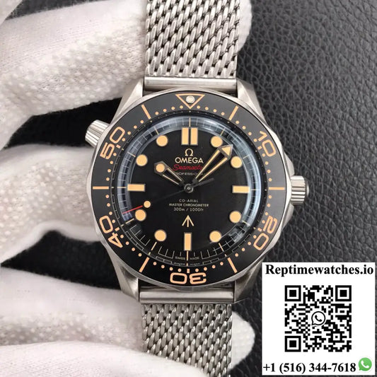 Omega Seamaster 210.90.42.20.01.001 James Bond 007 VS Factory Black Dial AI Factory