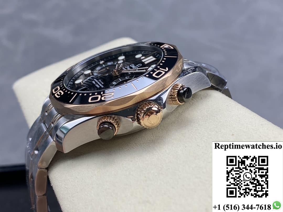 Omega Seamaster 210.20.44.51.01.001 N1 Factory Gold Color Strap-Rep Time Watches