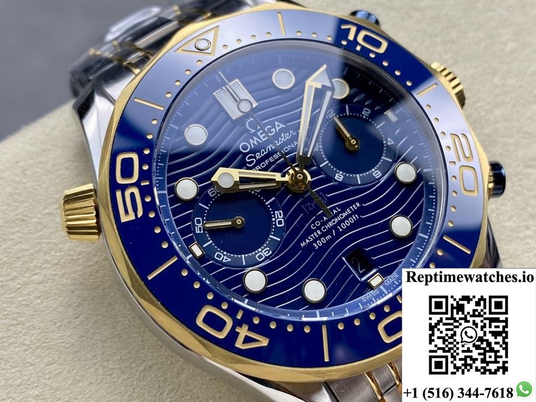 Omega Seamaster 210.20.44.51.03.001 N1 Factory Ceramic Bezel-Rep Time Watches