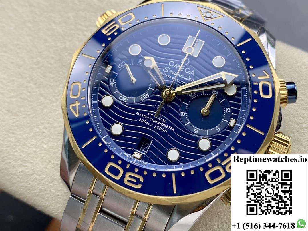 Omega Seamaster 210.20.44.51.03.001 N1 Factory Ceramic Bezel-Rep Time Watches
