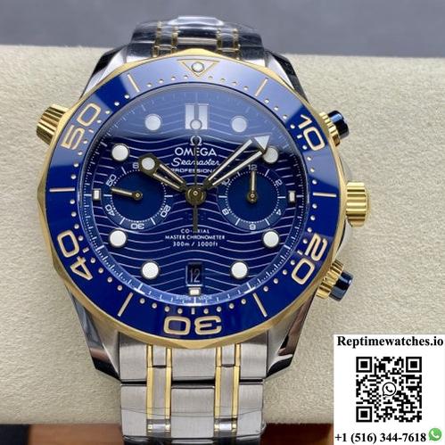 Omega Seamaster 210.20.44.51.03.001 N1 Factory Ceramic Bezel-Rep Time Watches